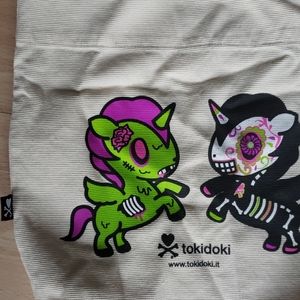 Tokidoki Tote Bag With Unicorno Keychain – Large Laptop & Work Bag For Women | Travel, Gym, Weekender & Everyday Carry